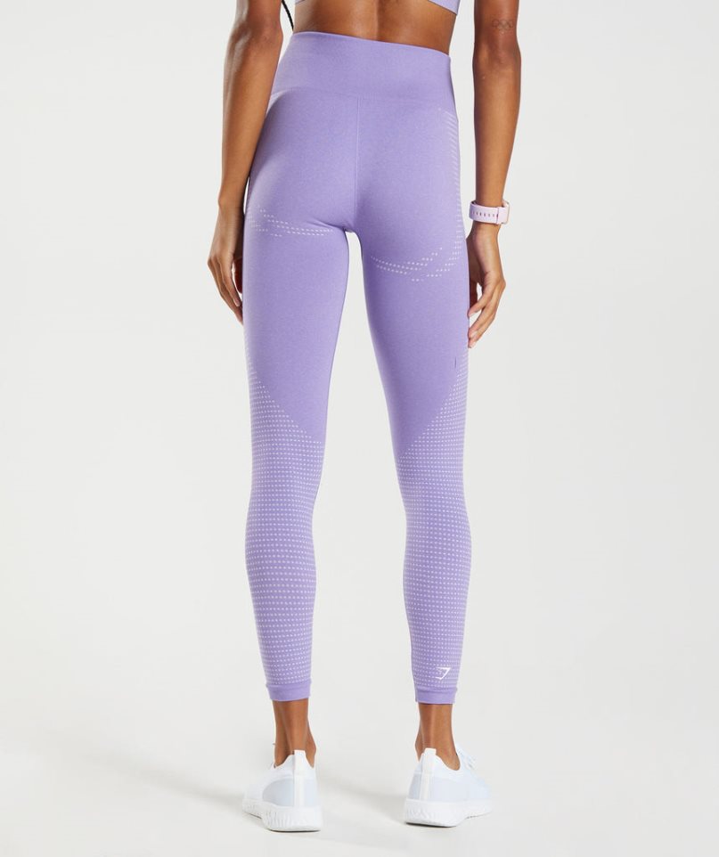 Women's Gymshark Vital Seamless 2.0 Leggings Lavender | NZ 9DLFGH